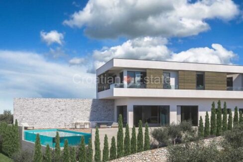 A seafront villa for sale in Rogoznica, Croatia, with