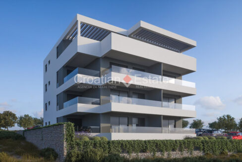 A penthouse for sale in Seget Donji, Croatia, in a newly built building.