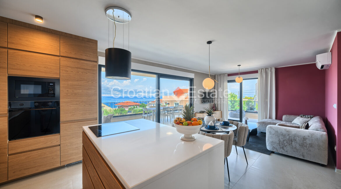croatia ciovo apartment sea view sale pool 103