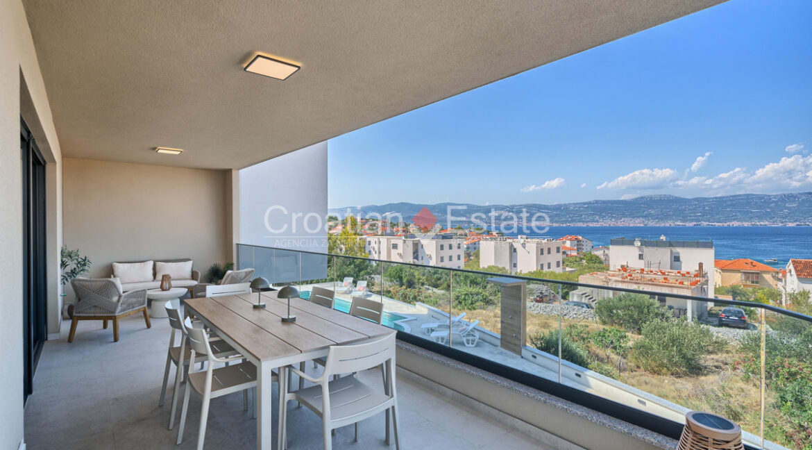 croatia ciovo apartment sea view sale pool 121