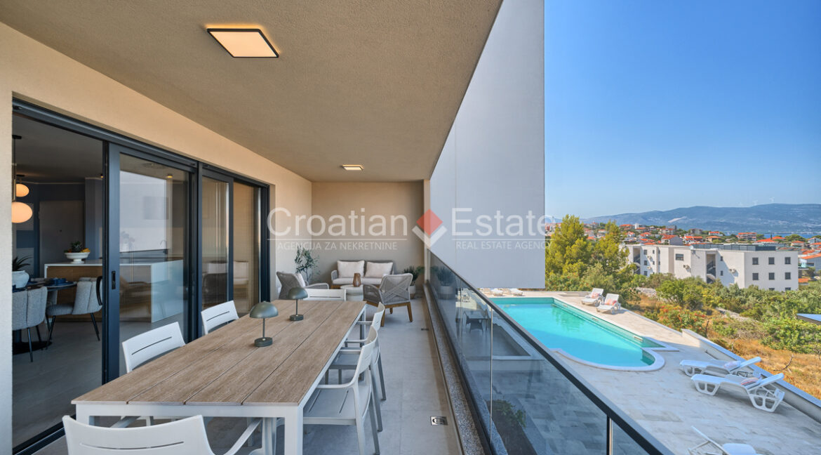 croatia ciovo apartment sea view sale pool 122