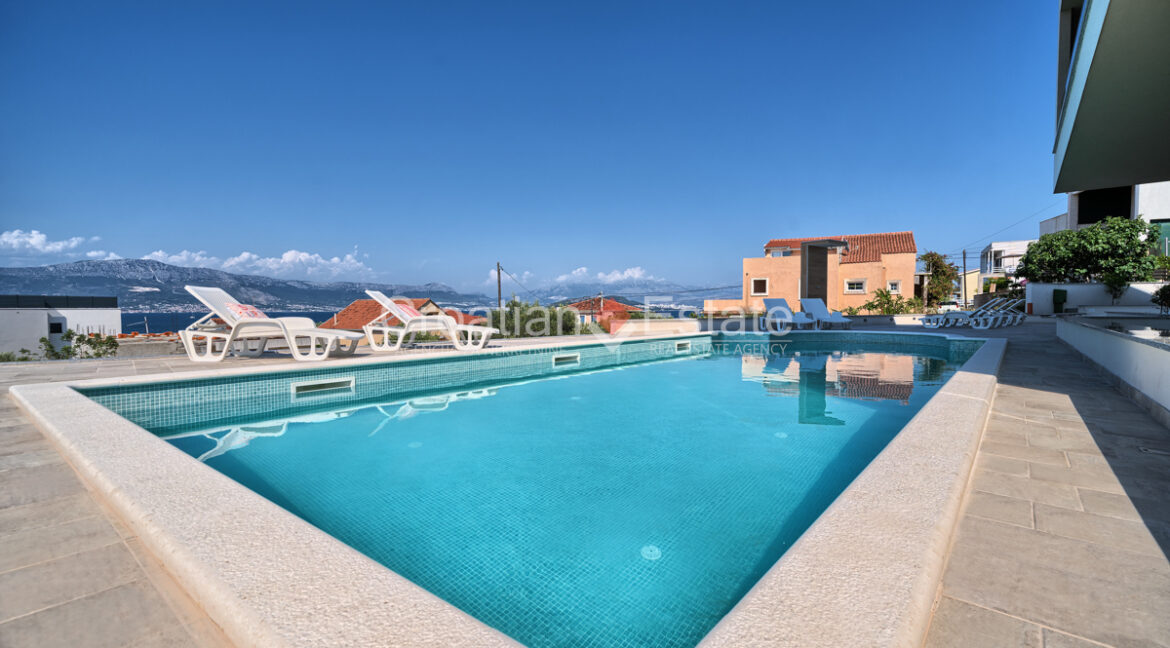 croatia ciovo apartment sea view sale pool 125